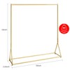 BOSURU Gold Pipe Clothing Racks Freestanding, Modern Metal Clothes Rack
