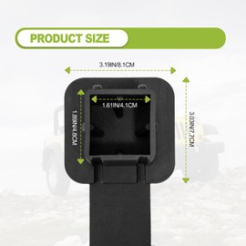 Rubber Trailer Hitch Dust Plug Square Mouth Protection Cover Traction Cover Trailer Hook Dust Plug Fit for RV SUV and Cars (American Flag Red)