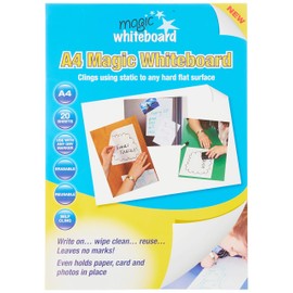 Magic Whiteboard MW1220 A4 Whiteboard Sheets - White
