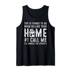 Funny Saying Vintage Real Estate Men Women Realtor Tank Top