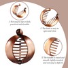 2 Pcs Small Banana Clip Round Plastic Fishtail Hair Clip