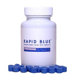 Rapid Blue Dissolvable Blue Dye Tablets for Toilet Leak Detection & Adulteration Detection, Multi-Use - 200 Tablets Per Bottle