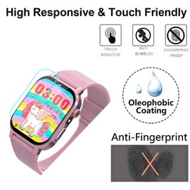 Futanwei [5 Pack] for Citfis Kids Smart Watch Screen Protector D12 1.69" Soft PET Film [Case Friendly] [Anti-Scratch] [Bubble Free] Screen Protector for Citfis escosen Phyulls AIWIEP Smartwatch D12
