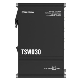 Teltonika TSW030 Ethernet Switch, 8 x 10/100Mbps Ethernet Ports, Low Power Consumption, Built-in DIN Rail Mount