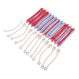 Mikinona Professional Hair Styling Tools 12pcs Plastic Perm Rods for Hair Curling Set Cold Wave Rods