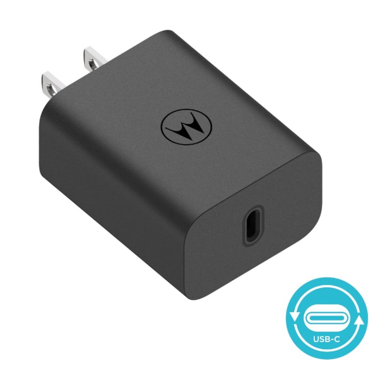 motorola Cargador 30W Salida Tipo C Carga Rápida Turbo Power
