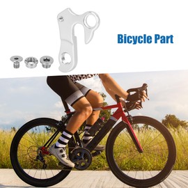 A ABSOPRO Bicycle Tail Hook Rear Derailleur Hanger Frame Gear Hook Silver