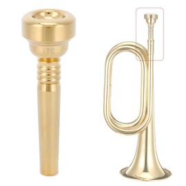 Trumpet Mouthpiece 17C, Gold Mouthpiece, Brass Coated Mouthpiece, Trumpet, Musical Instrument Accessories, Accessories for Playing Instruments, Musical Instrument Accessories