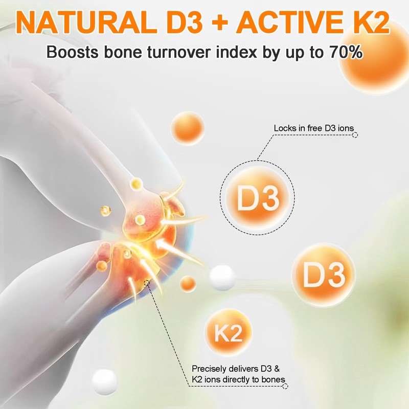 Daiasns Vitamin D3 5000 IU & K2 (MK-7) 120 mcg