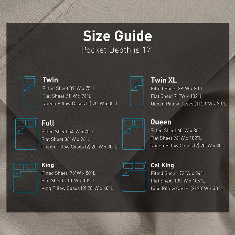 Bedgear Basic Bed Sheet Set – Lightweight Breathable Cooling Bedding