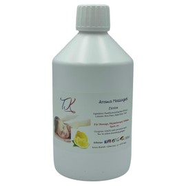 500 ml Aroma Massage Oil - Lemon for Massage, Physiotherapy, Wellness and much more, Artzruimittel Quality (0.5 L, Lemon)