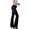 Hybrid & Company Women's Slim Boot Cut Stretch Pants, Jegging-Black,