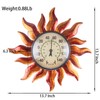 MUMTOP 13.7" Indoor Outdoor Thermometer, Large Number Wall Mounted Sun
