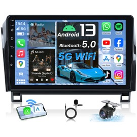 Car Radio for Toyota Tundra 2007-2013: 4+32G Car Stereo with 1280x800P 10 Inch Touchscreen - Wireless Carplay Android Auto GPS Backup Camera Bluetooth WiFi SWC