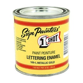 Sign Painters 1 Shot Paint Metallic Gold 109L