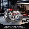Mould King 10171 V8 Engine Motor Engineering Model Building Block