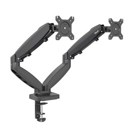 Rosewill Dual Monitor Mount, 15 to 32 Inch, 4.4 to 19.8lbs per Screen, Adjustable Gas Spring Monitor Arm with Cable Management, Clamp & Grommet Base