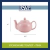 RSVP International Stoneware Teapot Collection, Microwave and Dishwasher Safe, 42