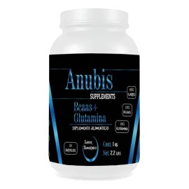 Aminoácidos Bcaas + Glutamina Anubis 1kg 100 Servicios