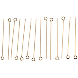 Rayher 2226806 Chain Pin 0.6 mm Diameter 35 mm Self-Service Bag 15 Pieces Gold