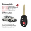 2 Keylessbest Replacement for 2016 2017 2018 2019 Toyota Prius