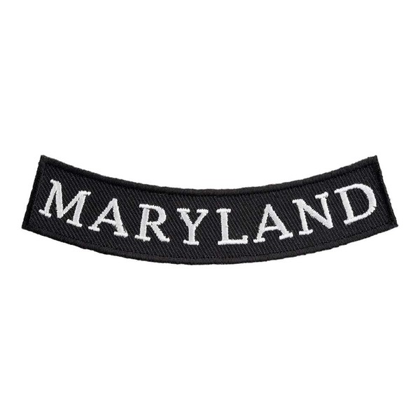 PatchStop Maryland State Bottom Rocker Biker Patches for Vests Motorcycle