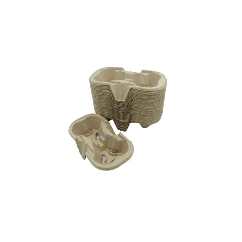 2-Cup Holder Take-Out Cup Carriers Eco-Friendly Tea Coffee Drinks Carry