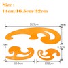 3 Pcs French Curve Ruler Set, Clouds‑Shaped Technical Drawing Stencil