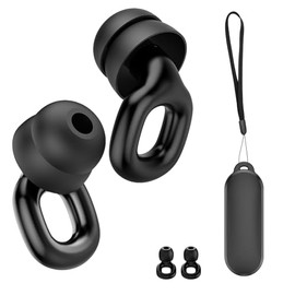 Thunelec Ohrstöpsel zum Schlafen mit Einzel/Doppelkappen, Silikon Ohrstöpsel zur Lärm SNR 35dB, Wiederverwendbare Gehörschutz Ohrstöpsel für Schlaf/Fokus/Reisen/Konzerte-7 Paar Ohrkappen in S/M/L