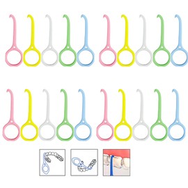 Priaora Priaora 20PCS Aligner Remover Tool,5 Colors Clear Aligner Removal Tool Invisible Tooth Removal Aligner Chewies for Removable Retainers, Aligners,Braces Removal Kit (K74-20)