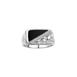 Rylos Men's Rings Sterling Silver Ring Diamonds and Black Onyx Set in Classic 1/2 Nugget Rings For Men Size 12