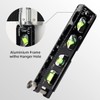 Huepar Magnetic Torpedo Level, Conduit Level with 4 Vials, 6.2