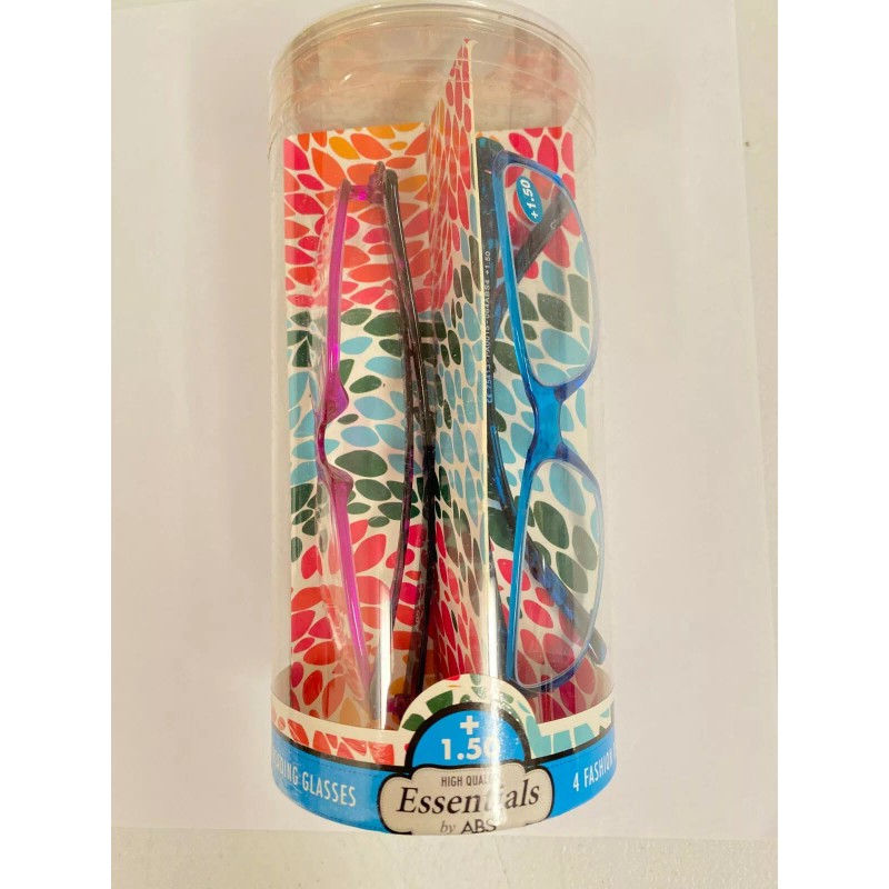 ABS 4 Pack Essentials by ABS READING GLASSES +1.50 NIB