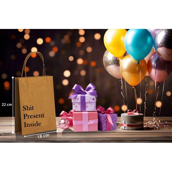 Generic Funny Rude Gift Bag with Printed Text, 22 cm