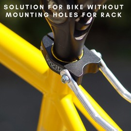 Vincita Rack Mount Seatpost Clamp - for Bike Without Rear Carrier- Suitable with Seatpost Diameter 31.8 mm (Seatpost Tube 34.9 mm) - Lightweight -Mountain, Road, Folding Bicycle.