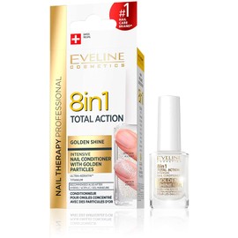 Eveline Cosmetics 8-in-1 Total Action Nail Conditioner with Gold Particles 12 ml