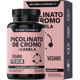 Beyond Vitamins | Picolinato de Cromo con Canela, Cápsulas VCaps, 1 cápsula diaria (60 Cápsulas)