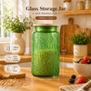 Custde Glass Storage Jars With Airtight Lid, 35oz Canister For