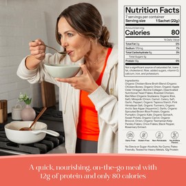 Kroma’s 24K Chicken Bone Broth Powder - 10 Servings 1 Jar – Organic Protein-Rich Bone Stock – Instant Packaged Broths for Joint Health — 24K Chicken Protein Powder for Gut Health & Daily Wellness