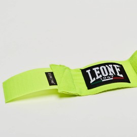 LEONE AB705/35FY 1947 Boxing Bandage, Elastic Type, Velcro Closure, Normal Size, 11.8 ft (3.5 m), Neon Yellow