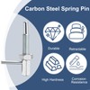 PATIKIL Retractable Indexing Plunger Pin, 2 Pcs M10x1.5 Carbon Steel