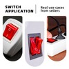 DaFuRui 15Pcs KCD3-101 250V/15A, 125V/20A Red Light Illuminated LED On/Off