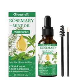 Rosemary Mint Hair Essential Oil Mild Plant Extract Moisturize Nourish Scalp Make Hair Lustrous Smooth 60mlvolume: 60 mL, color: White, Scent: Unscented