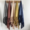 HURESON Triangular Stole, Women's, Thin, Cotton, Shawl, Large Scarf, Shawl,
