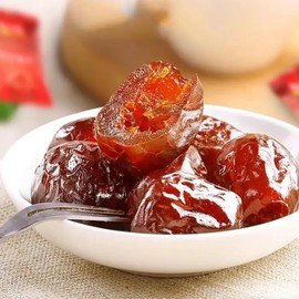 Ejiao Seedless Red Dates, Individually Wrapped Honey Flavored Jujube, Premium Donkey-Hide Gelatin Coated Snack, 4.2oz Traditional Chinese Dried Fruit 金丝阿胶枣