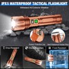 Flashlights High Lumens Rechargeable, 100000 Lumens Super Bright LED Powerful