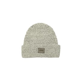 AllSaints Women's Travelling Rib Beanie, Grey Marl/Chalk