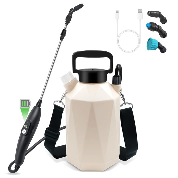 Battery Powered Garden Sprayer, 1 Gallon Electric Sprayer in Lawn