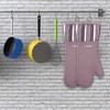 Alselo Silicone Oven Mitts Heat Resistant 550 Degree Extra Long