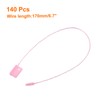 Sourcing Map 140Pcs Pink Nylon Plastic Hang Tag String 6.7Inch